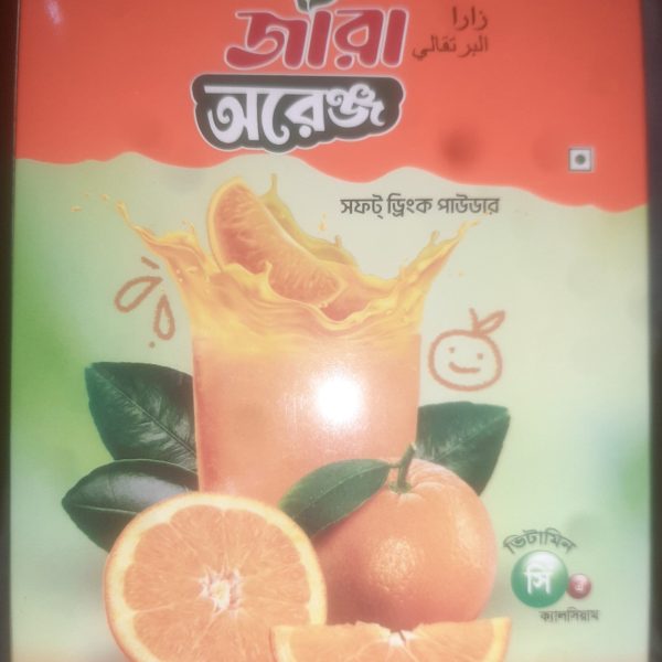 জারা অরেঞ্জ সফট ড্রিংক পাউডার ২৫০গ্ৰাম