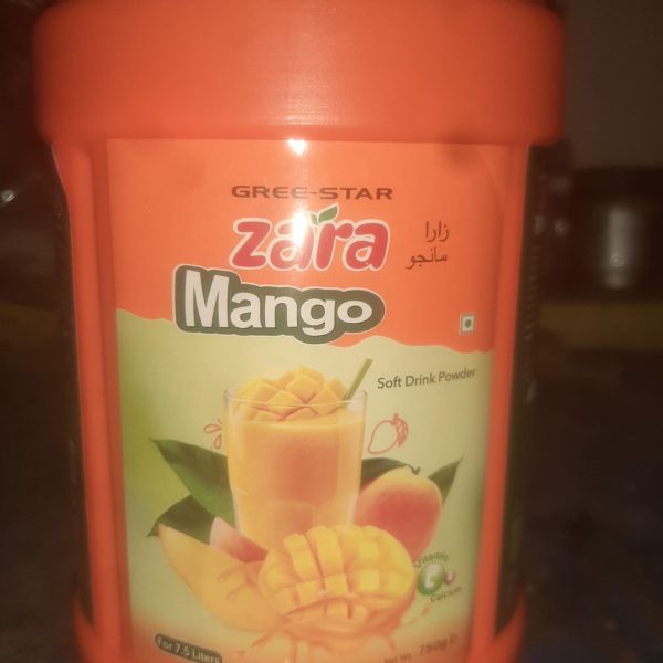 জারা ম্যাঙ্গো সফট ড্রিংকস পাউডার ৭৫০গ্ৰাম