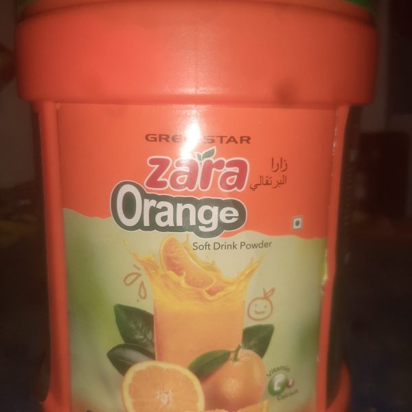 জারা অরেঞ্জ সফট ড্রিংক পাউডার 1.5কেজি