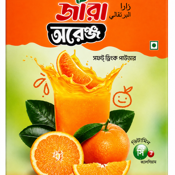 জারা অরেঞ্জ সফট ড্রিংক পাউডার ২৫০গ্ৰাম