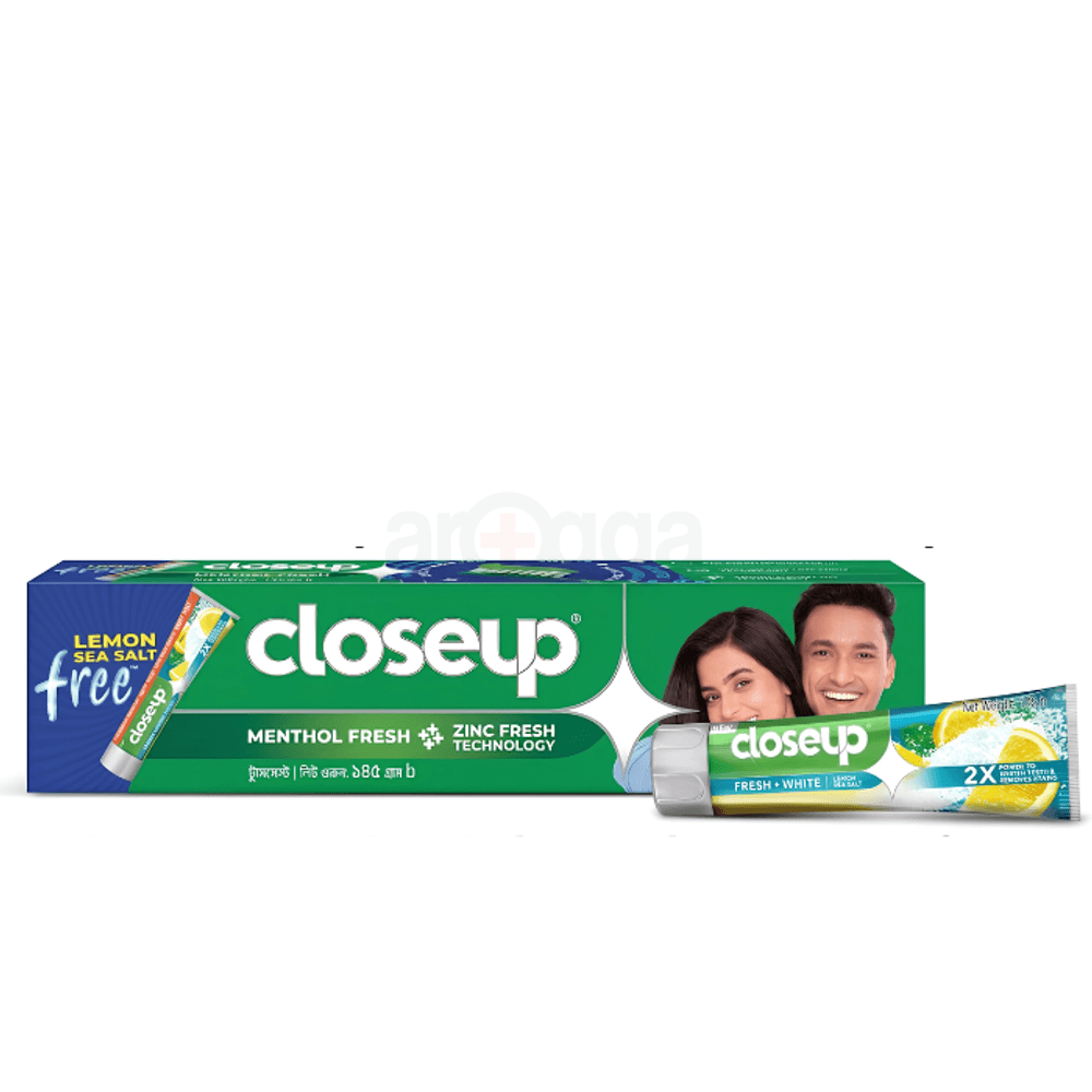 1790158086_1000012280.png Buy 1 Closeup Toothpaste Menthol Fresh 145g & Get Lemon Sea Salt 15g Free - Image 1
